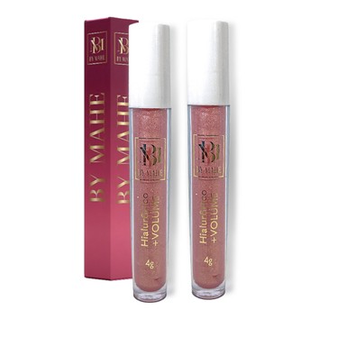 Kit 2 - Gloss Labial Aumento de Volume Imediato com ácido Hialurônico Premium Rose Gold- By Mahe