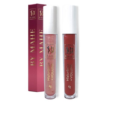 Kit 2 -Gloss Labial Aumento de Volume Imediato com ácido Hialurônico Premium - By Mahe
