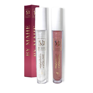 Kit 2 -  Gloss Labial Aumento de Volume Imediato com ácido Hialurônico Premium - By Mahe