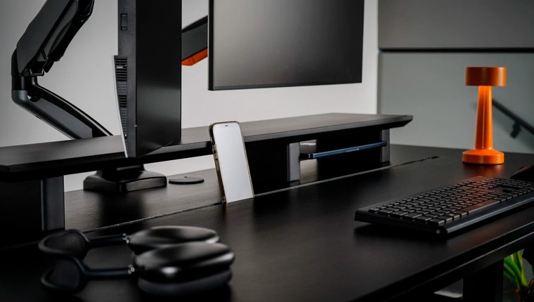 Estante Suporte de Monitor Stand Vesper Pro Preto Giopro