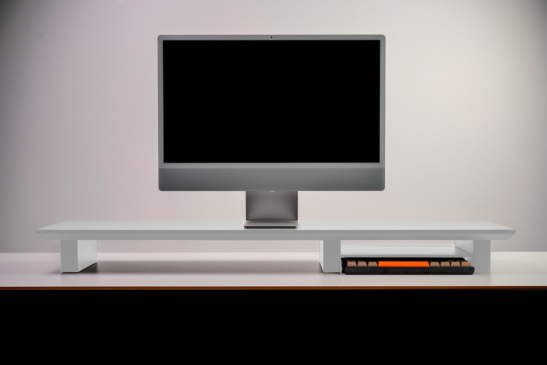 Estante Suporte de Monitor Stand Vesper Pro Branco Giopro