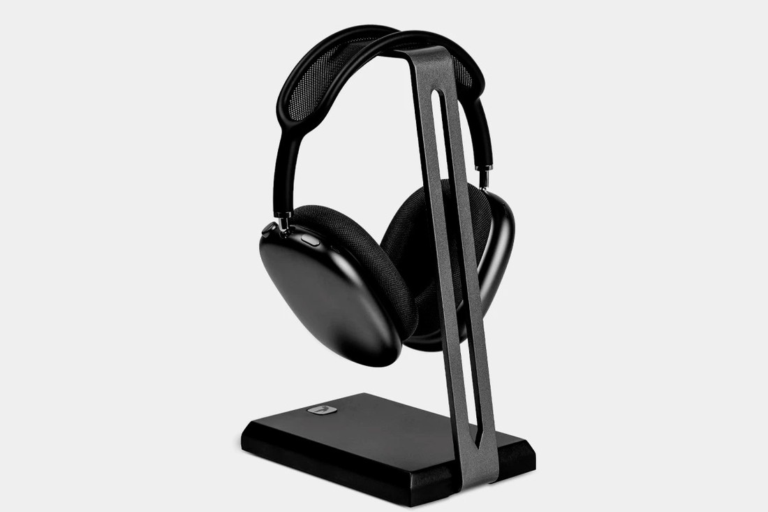 Suporte de Fone Odomae - Preto e Chumbo - Móveis Gio