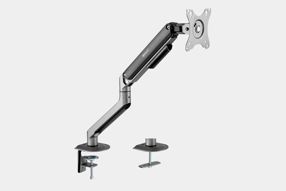 Suporte Braço Articulado para Monitor Hrebos Cinza Giopro