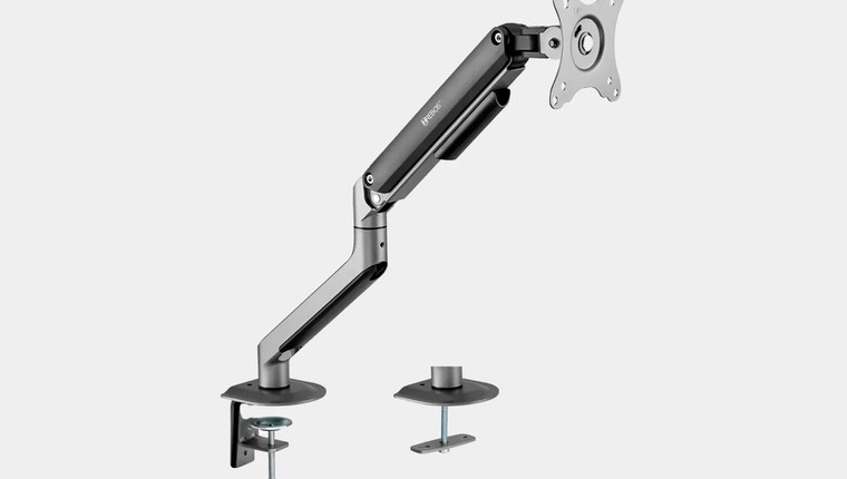 Suporte Braço Articulado para Monitor Hrebos Cinza Giopro
