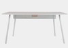 Mesa Office Escrivaninha Nobilis Minimal M1 Branco Giopro