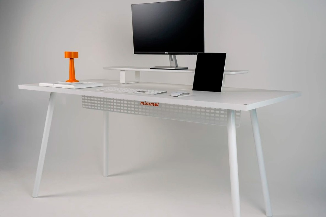 Mesa Office Escrivaninha Nobilis Minimal M1 Branco Giopro