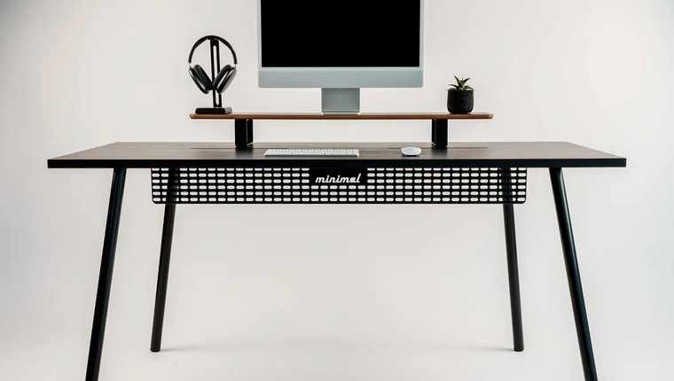 Mesa Office Escrivaninha Nobilis Minimal M2 Preto Giopro