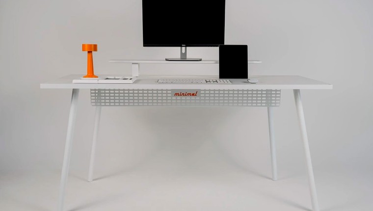 Mesa Office Escrivaninha Nobilis Minimal M2 Branco Giopro