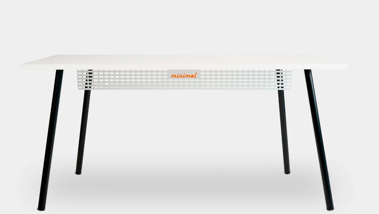 Mesa Office Escrivaninha Nobilis Minimal M1 Br/Preto Giopro