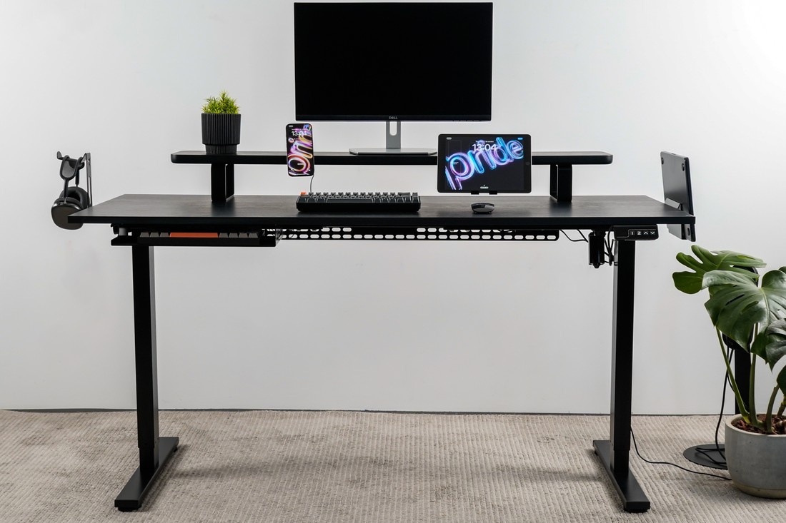 Mesa Modular Regulagem de Altura Elétrica Giodesk Slim M1