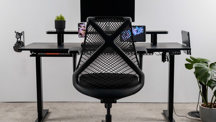 Mesa Modular Regulagem de Altura Elétrica Giodesk Slim M2