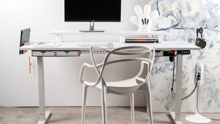 Mesa Modular Regulagem de Altura Elétrica Giodesk Slim M2