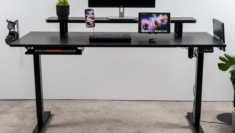 Mesa Modular Regulagem de Altura Elétrica Giodesk Slim M3
