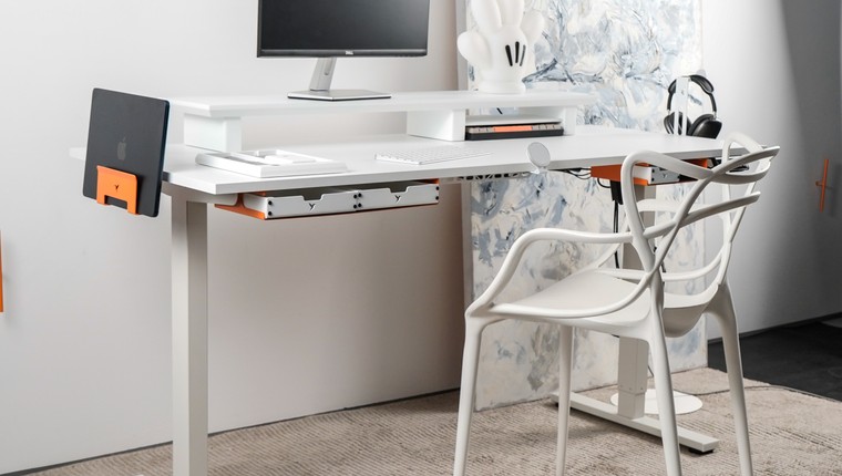 Mesa Modular Regulagem de Altura Elétrica Giodesk Slim M3