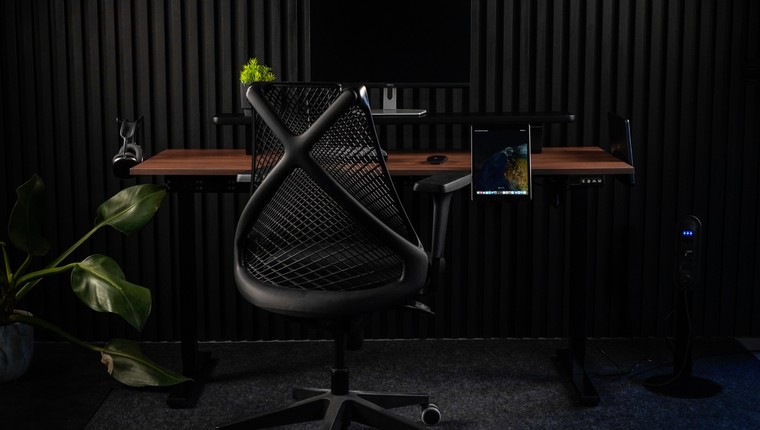 Mesa Modular Regulagem de Altura Elétrica Giodesk Slim M3