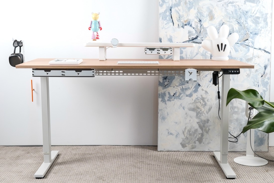Mesa Modular Regulagem de Altura Elétrica Giodesk Slim M1
