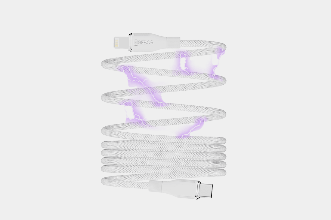 Cabo Hrebos Curl Flow Magnético Type-C & Lightning