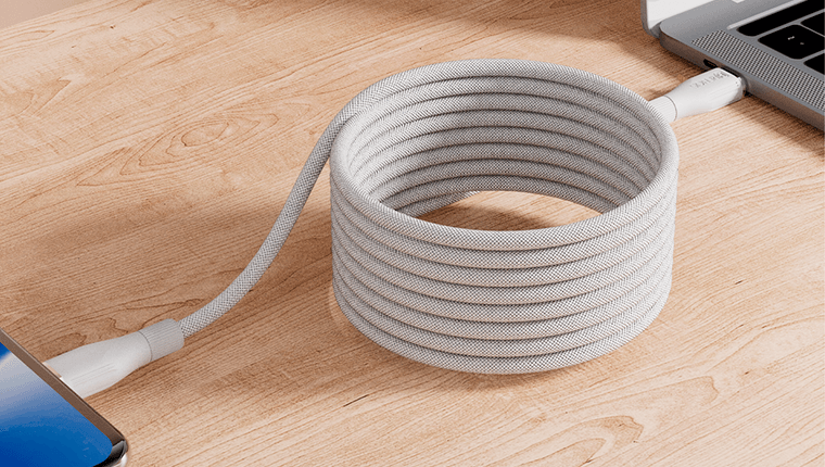 Cabo Hrebos Curl Flow Magnético Type-C & Lightning