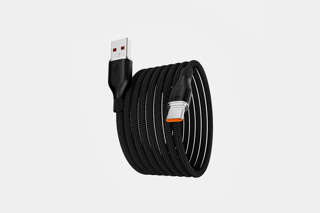 Cabo Hrebos Premium Curl Flow  Magnético Usb & Type-C
