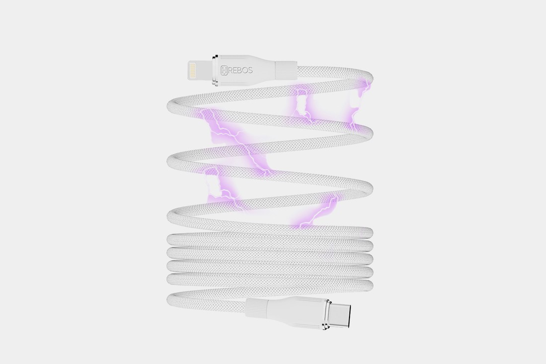 Cabo Hrebos Premium Curl Flow Magnético Usb & Lightning