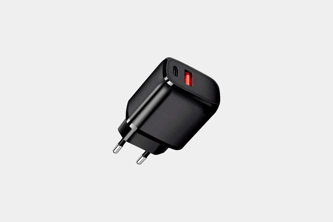 Carregador Turbo Hrebos Usb-C + Usb - 20w