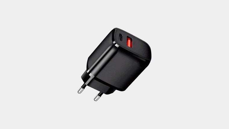 Carregador Turbo Hrebos Usb-C + Usb - 20w
