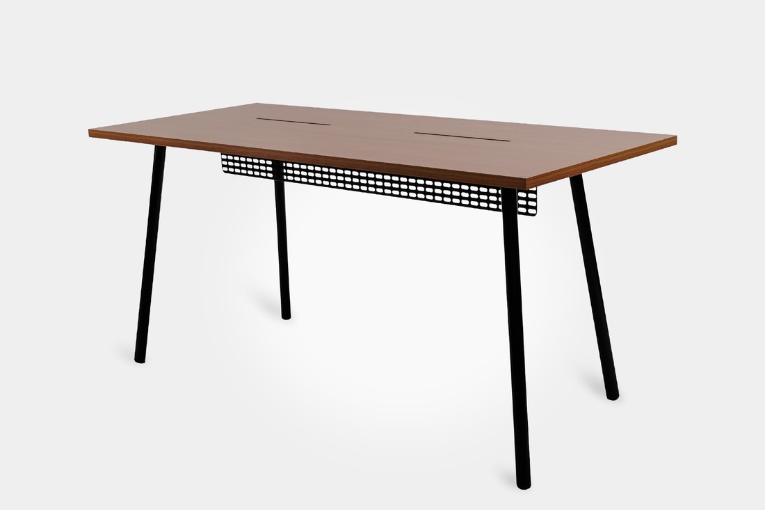 Mesa Office Escrivaninha Nobilis Minimal M1 Freijo/Preto Giopro