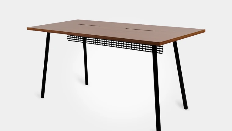 Mesa Office Escrivaninha Nobilis Minimal M2 Freijo/Preto Giopro