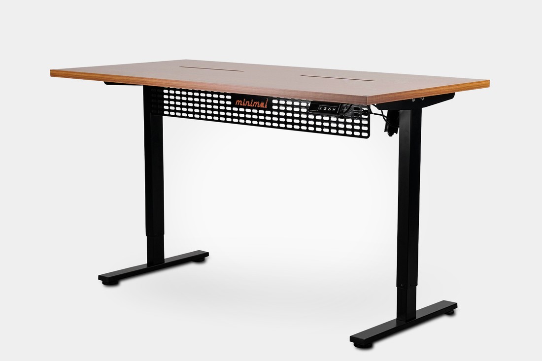 Mesa Regulagem de Altura Giodesk Minimal 160x70 Freijó