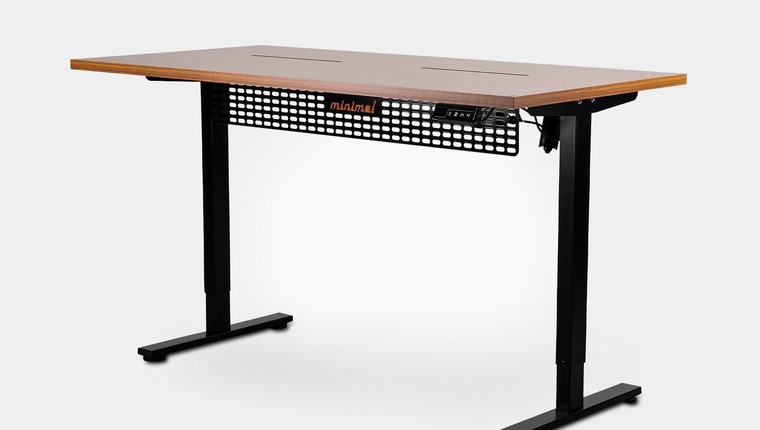 Mesa Regulagem de Altura Giodesk Minimal 160x70 Freijó