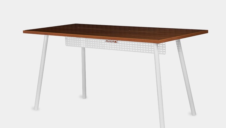 Mesa Office Escrivaninha Nobilis Minimal 140x70 Freijó\bra