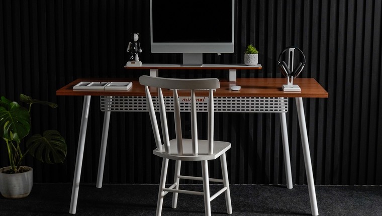 Mesa Office Escrivaninha Nobilis Minimal M1 Freijo/Branco Giopro