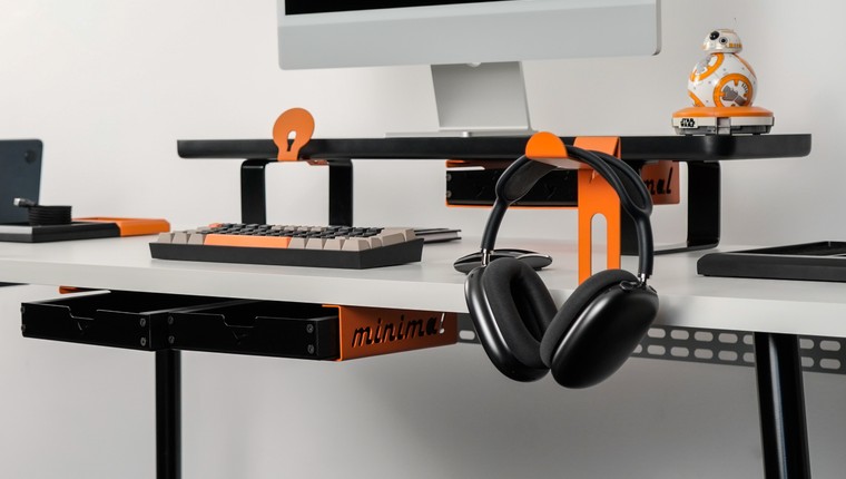 Suporte Headset Laranja