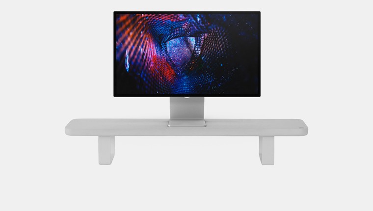 Estante Modular Suporte de Monitor Stand Minimal Pro 80x22 Branco
