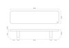 Estante Modular Suporte de Monitor Stand Minimal Pro 80x22 Freijó\pre