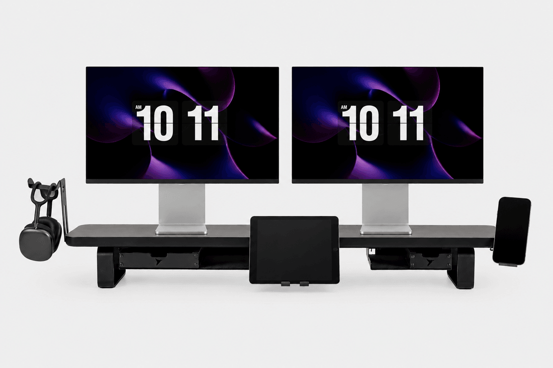 Estante Modular Suporte de Monitor Stand Minimal Pro 120x22 Preto