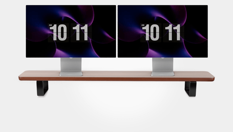 Estante Modular Suporte de Monitor Stand Minimal Pro 120x22 Freijó\pre