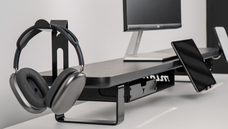 Estante Modular Suporte de Monitor Stand Minimal Pro 100x22 Preto