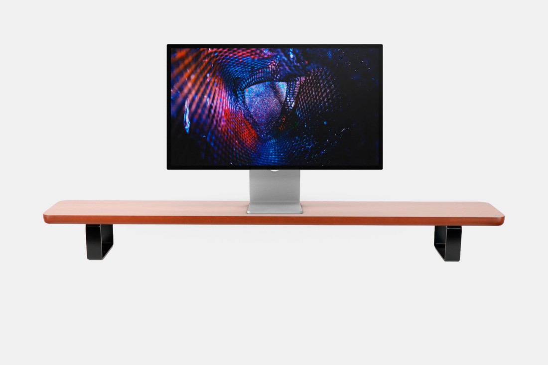 Estante Modular Suporte de Monitor Stand Minimal Pro 100x22 Freijó\pre