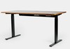 Mesa Regulagem de Altura Giodesk Pro 140x70 Preto/Madeira