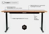 Mesa Regulagem de Altura Giodesk Pro 140x70 Preto/Madeira