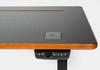 Mesa Regulagem de Altura Giodesk Pro 160x70 Preto/Madeira