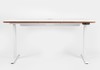 Mesa Regulagem de Altura Giodesk Pro 140x70 Branco/Madeira