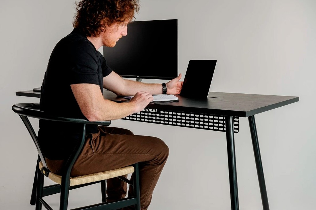 Mesa Office Escrivaninha Nobilis Minimal 180x70 Preto
