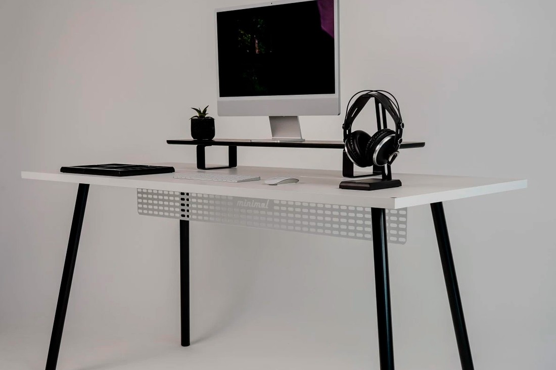 Mesa Office Escrivaninha Nobilis Minimal 180x70 Branco\pre