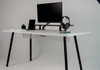 Mesa Office Escrivaninha Nobilis Minimal 180x70 Branco\pre