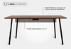 Mesa Office Escrivaninha Nobilis Minimal 180x70 Freijó\pre