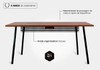 Mesa Office Escrivaninha Nobilis Minimal 180x70 Freijó\pre