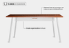 Mesa Office Escrivaninha Nobilis Minimal 180x70 Freijó\bra