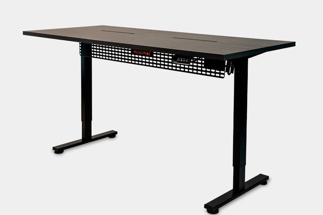 Mesa Regulagem de Altura Giodesk Minimal 180x70 Preto